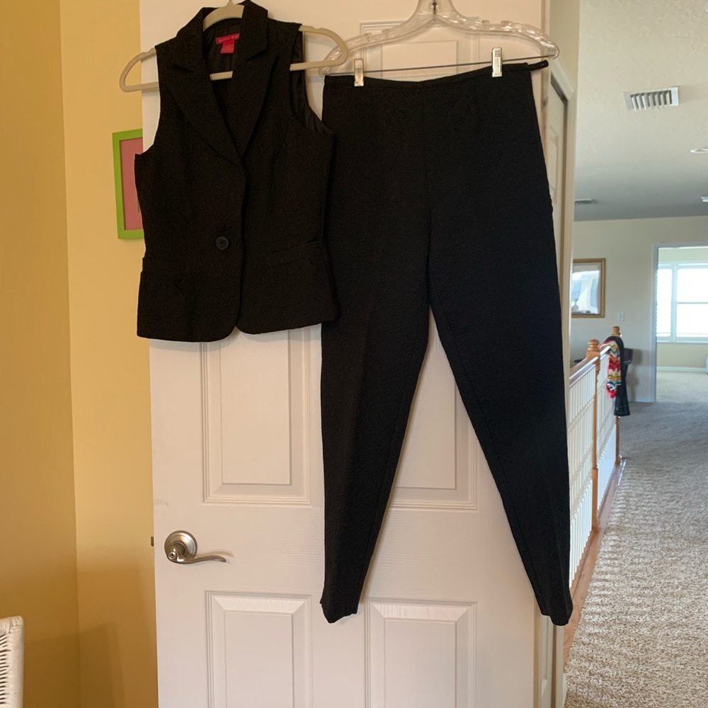 Sunny Leigh vest and pants.